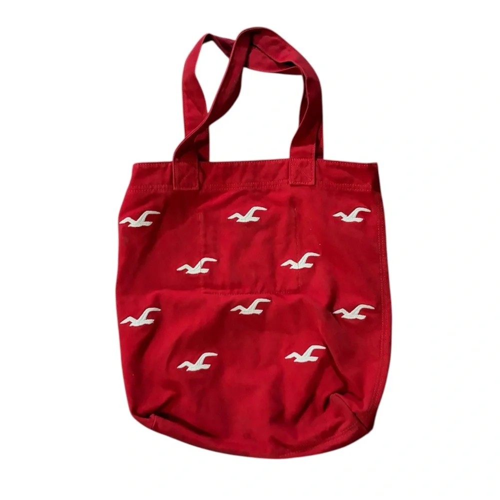 Red Hollister Tote Bag - Picture 2 of 4